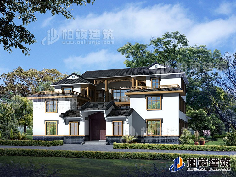 建筑效果图-新中式风格