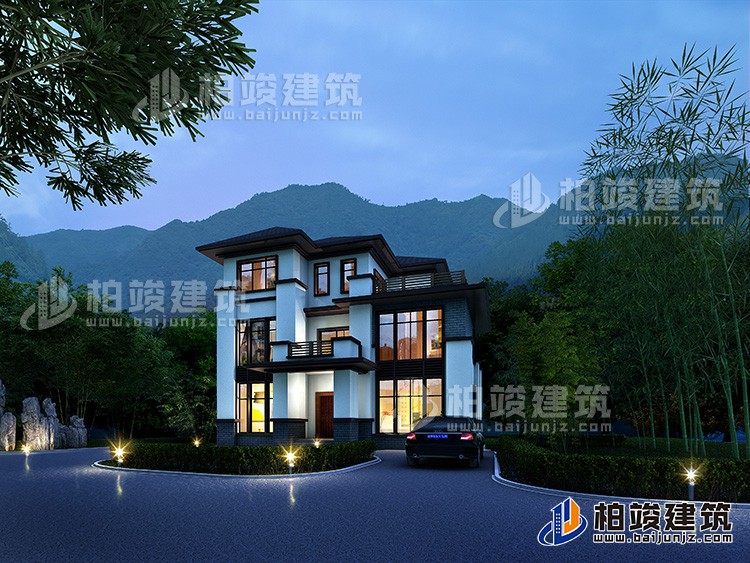 建筑效果图-新中式风格