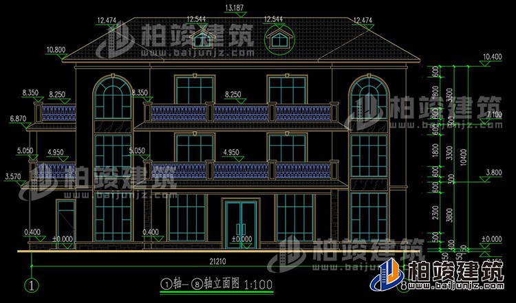 建筑立面图-简欧风格