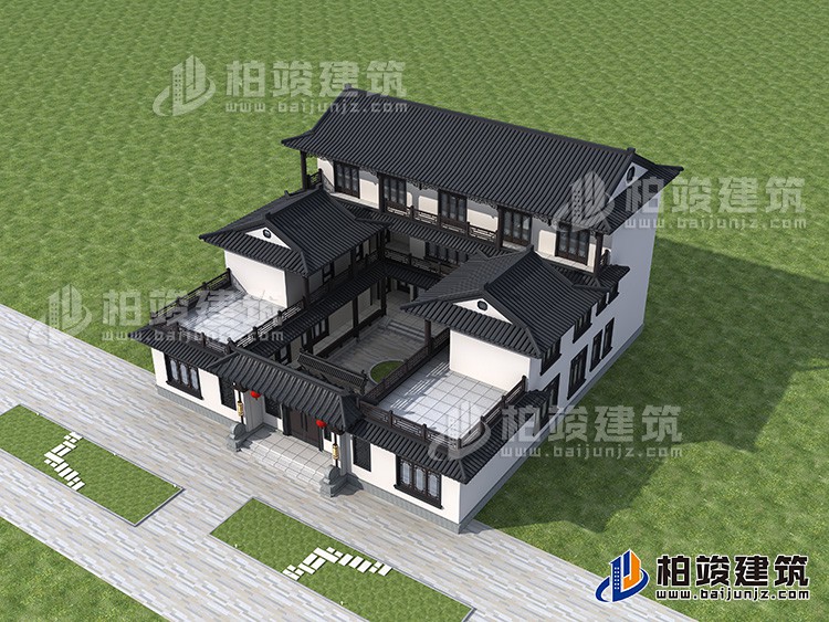 建筑效果图-新中式风格